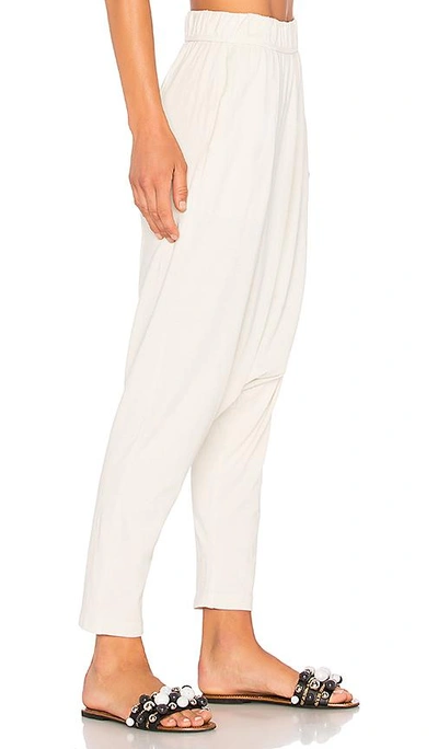 Shop Raquel Allegra Cropped Slouchy Pant In White