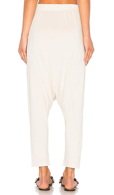 Shop Raquel Allegra Cropped Slouchy Pant In White