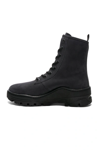 Shop Yeezy Season 5 Nubuck Military Boot In In Black