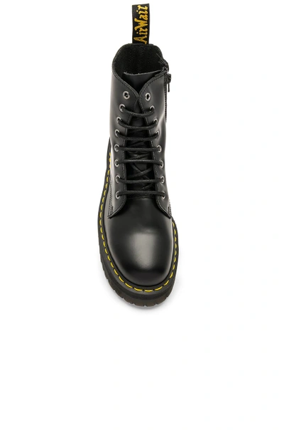 Dr. Martens' Black Polished Jadon Platform Boots In Black