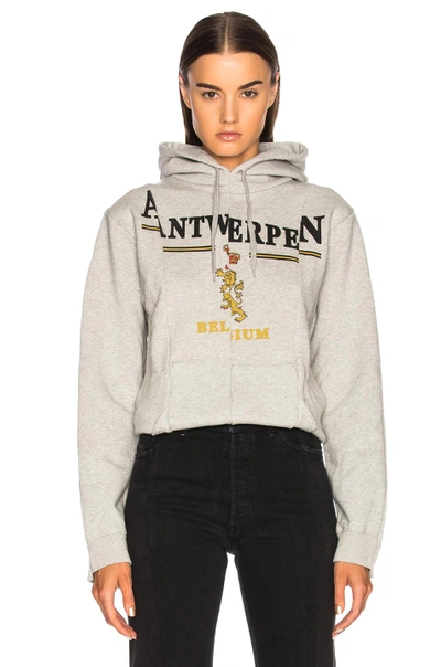 Vetements Antwerpen Hoodie In Gray ModeSens