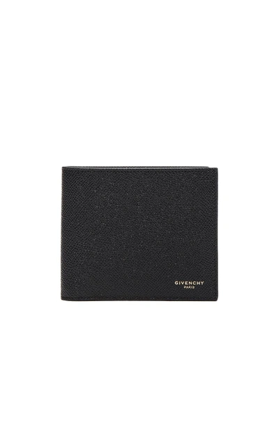 Shop Givenchy Leather Billfold Wallet In Black