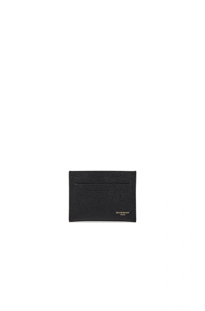 Shop Givenchy Leather Double Cardholder In Black