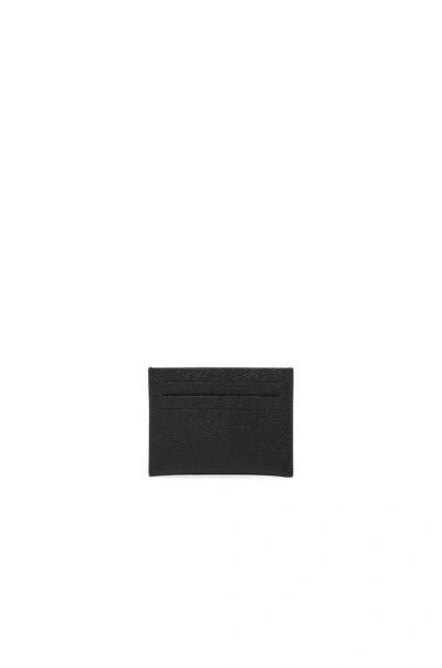 Shop Givenchy Leather Double Cardholder In Black