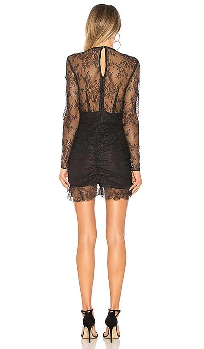 Shop For Love & Lemons Daisy Lace Mini Dress In Black