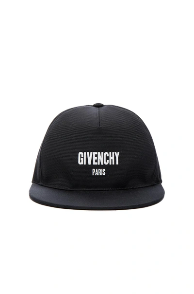 Shop Givenchy Logo Cap In Black