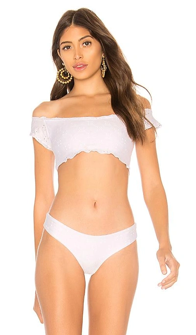 Shop Kaohs Zoey Bikini Top In White