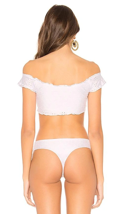 Shop Kaohs Zoey Bikini Top In White