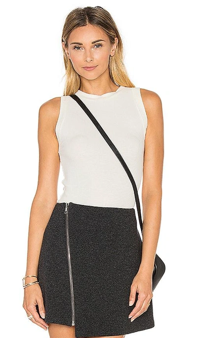 Shop Gettingbacktosquareone The Rib Muscle Tank In Ivory