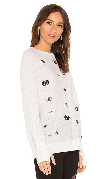 Shop Lauren Moshi Ladona Draped Cashmere Sweater In Ivory
