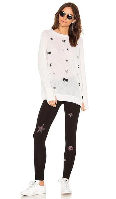 Shop Lauren Moshi Ladona Draped Cashmere Sweater In Ivory