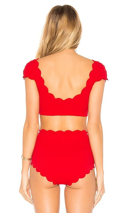 Shop Marysia Scalloped Mexico Top In Red