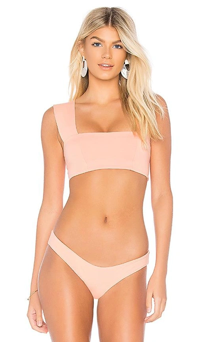 Shop L*space Parker Bikini Top In Tropical Peach