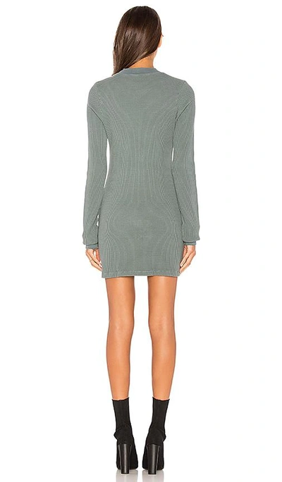 Shop Cotton Citizen The Monaco Thermal Long Sleeve Dress In Slate