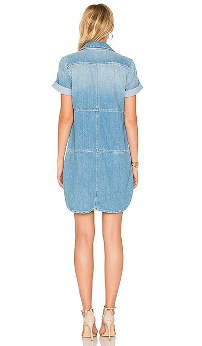 Shop 7 For All Mankind Popover Dress In Luxe Lounge Coastal Blue