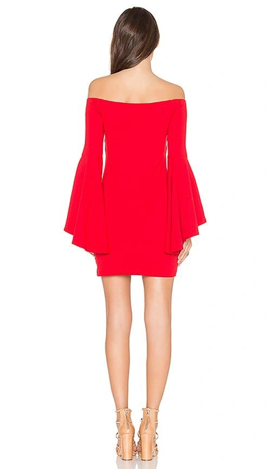 Shop Susana Monaco Off Shoulder Dress In Red
