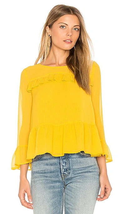 Shop Cupcakes And Cashmere Katlyn Top In Yellow
