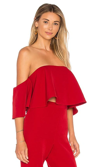 Shop Privacy Please Court Top In Deep Red