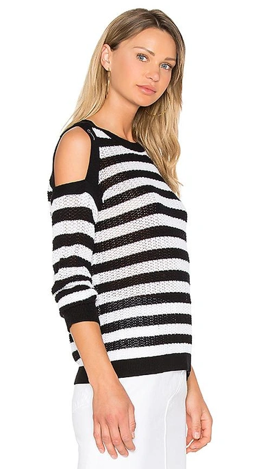 Shop Rag & Bone Tracey Crew Pullover In Black & White