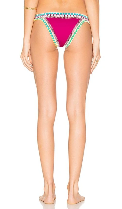 Shop Kiini Coco Bikini Bottom In Fuchsia & Multi