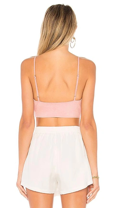 Shop By The Way. Crystal Faux Suede Top In Blush.