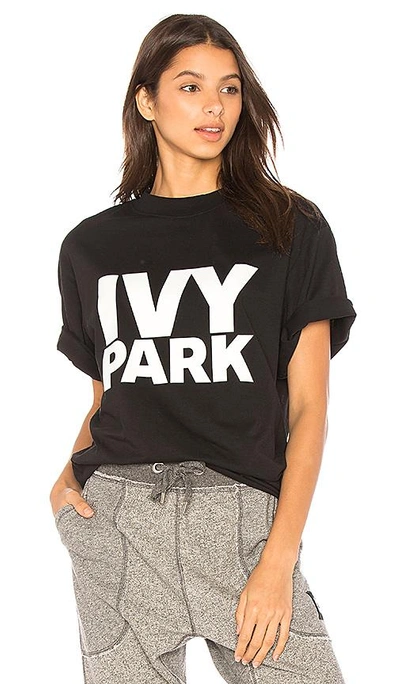 Shop Ivy Park Casual Tee In Black