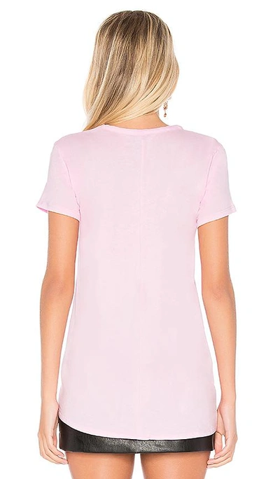Shop Bobi Lightweight Jersey Short Sleeve Tee In Pink