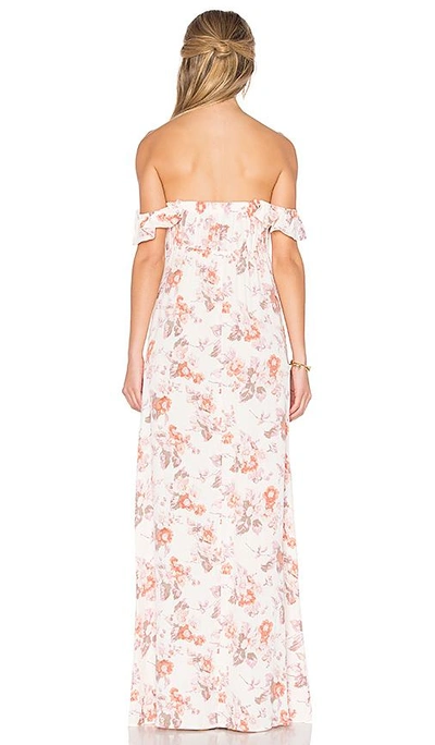 Shop Flynn Skye Bardot Maxi Dress In Ivory