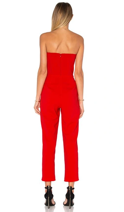 Shop Amanda Uprichard Cherri Jumpsuit In Lipstick