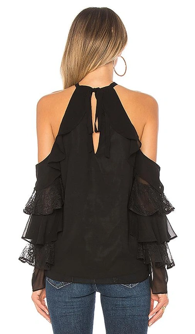 Shop L'academie The Bridget Blouse In Black