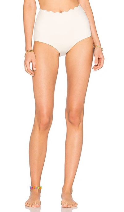 Shop Marysia Palm Springs High Waist Bikini Bottom In White