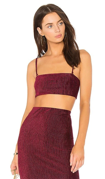 Shop Nbd X Revolve Dylan Bandeau In Burgundy