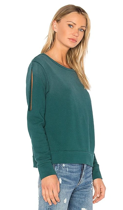 Shop Lna Storm Sweatshirt In Dark Green