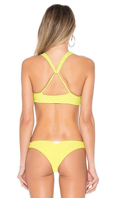 Shop Poema Swim Samoa Bikini Top In Yellow