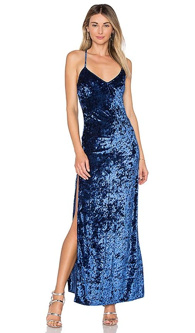 Nbd In The Deep Velvet Maxi Dress In Dark Navy ModeSens