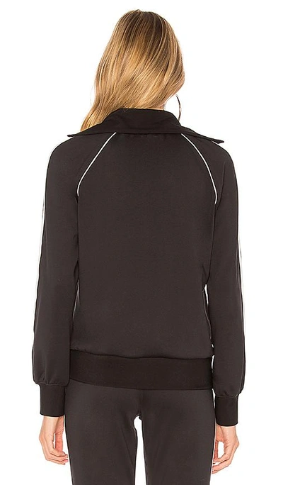 Shop Pam & Gela Stand Collar Track Jacket In Black & White