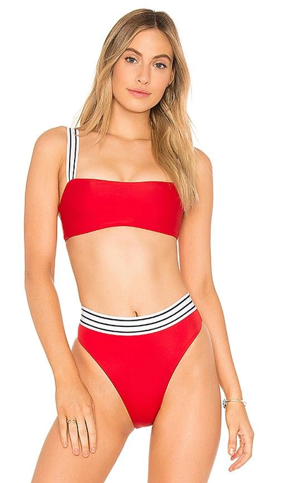 Shop Same The Foxy Bikini Top In Red