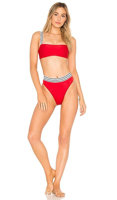 Shop Same The Foxy Bikini Top In Red