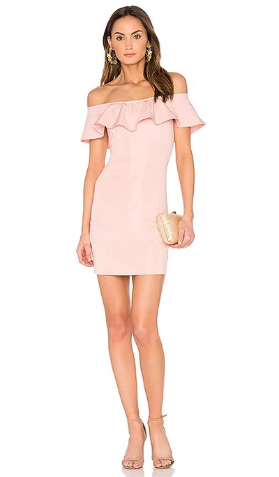 Shop Capulet X Revolve Eva Off The Shoulder Mini Dress In In Rose