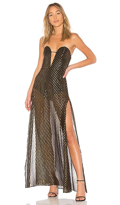 Shop Lpa Dress 670 In Gold