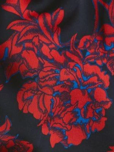 Shop Lk Bennett Silk Chiffon Dress In Pri Red