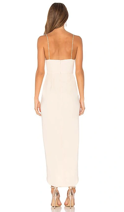 Shop Shona Joy Cocktail Draped Dress In Nude