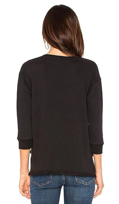 Shop 525 America Tie Front Sweater In Black