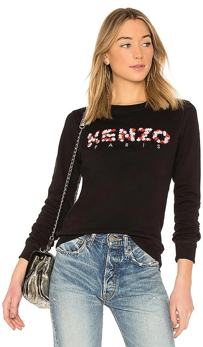 Shop Kenzo Classic Crewneck Sweatshirt In Black