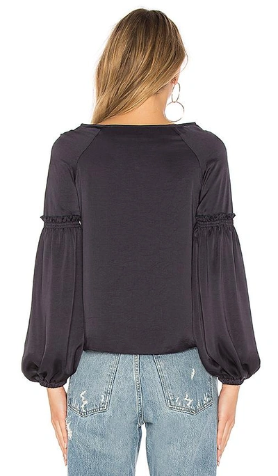 Shop Bailey44 Blood Bond Exaggerated Sleeve Top In Blue