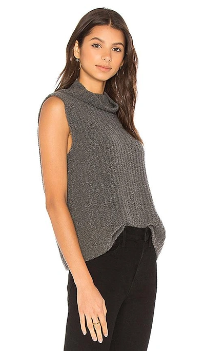Shop Vince Turtleneck Sweater In Charcoal
