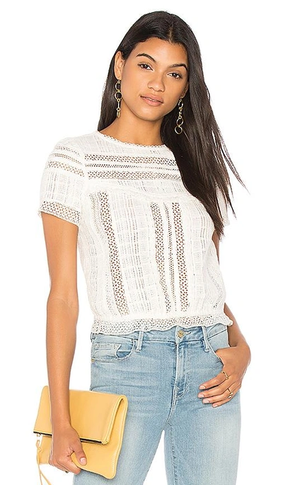 Shop Alice And Olivia Belia Top In Ivory