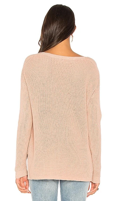 Shop Michael Stars V Neck Pullover Sweater In Pink