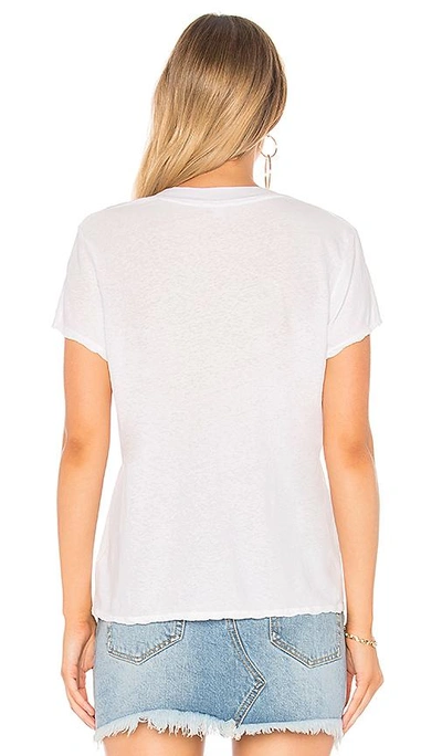Shop James Perse V Neck Seamed Tee In White