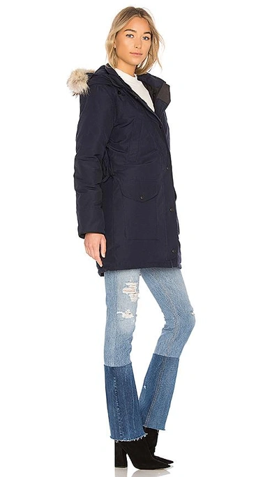 Shop Canada Goose Trillium Parka In Navy